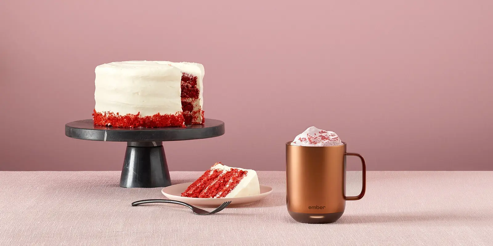 A Valentine's Day Red Velvet Latte